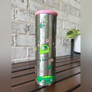 Starbucks Florida Sunshine Metal 16 oz Stainless Steel Tumbler